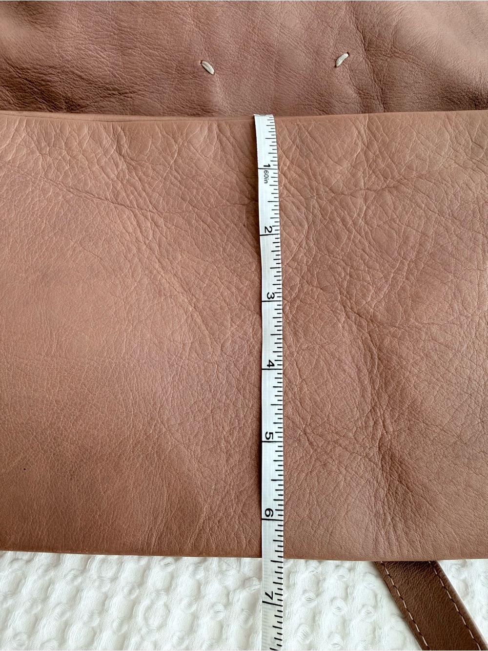Maison Margiela Chain Shoulder Bag Brown Leather $2375 Retail Authentic - Picture 14 of 15